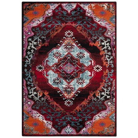 Safavieh 3 x 5 ft. Cherokee Power Loomed Small Rectangle Area Rug, Light Blue and Red CHR912B-3